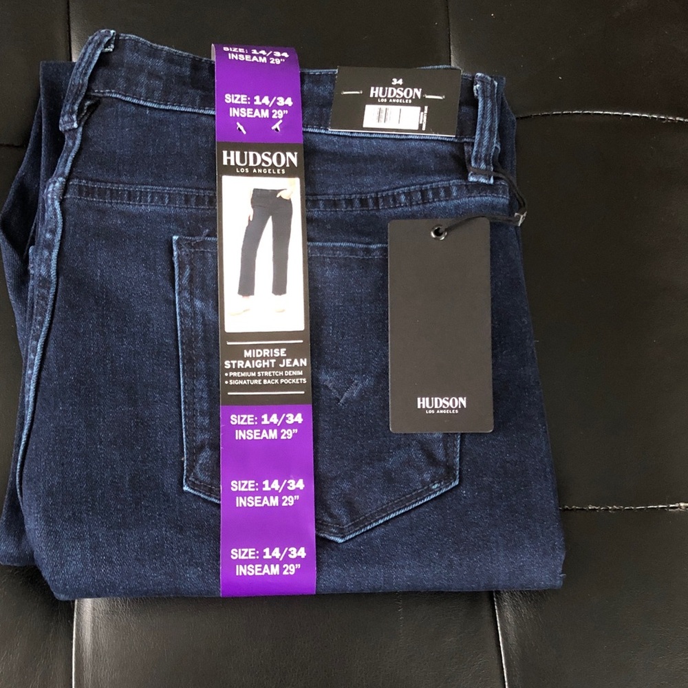 Hudson Jeans Women’s Straight Midrise Jeans in Deep Indigo